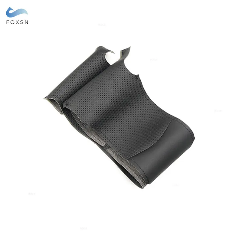 Funda de volante trenzada en cuero negro para Kia Picanto y Morning 2011-2016 - imagen 2