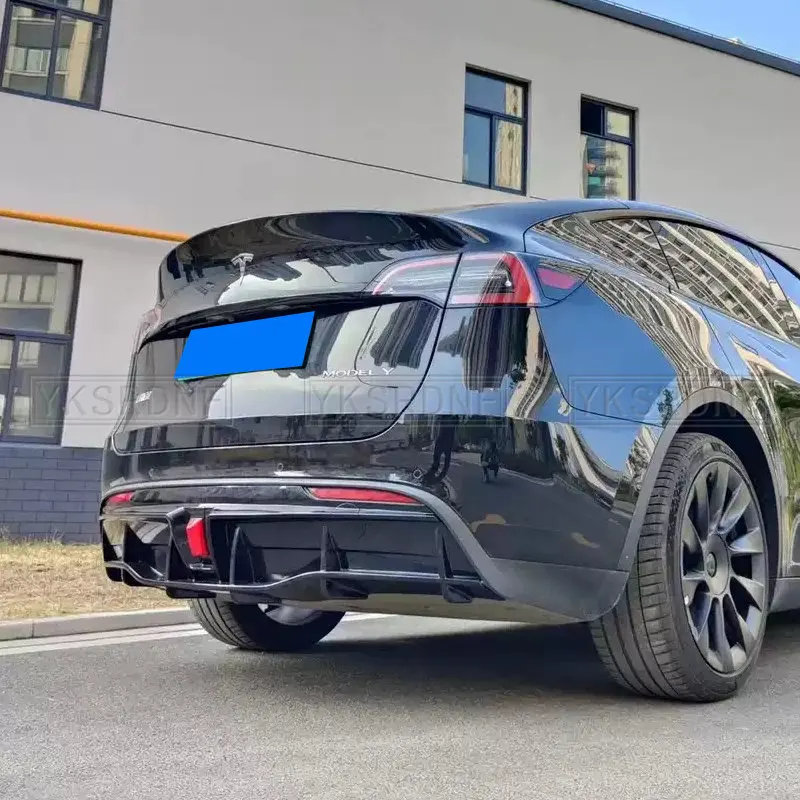 Difusor trasero labio ABS fibra carbono Tesla Model Y 2018-2022 - imagen 5