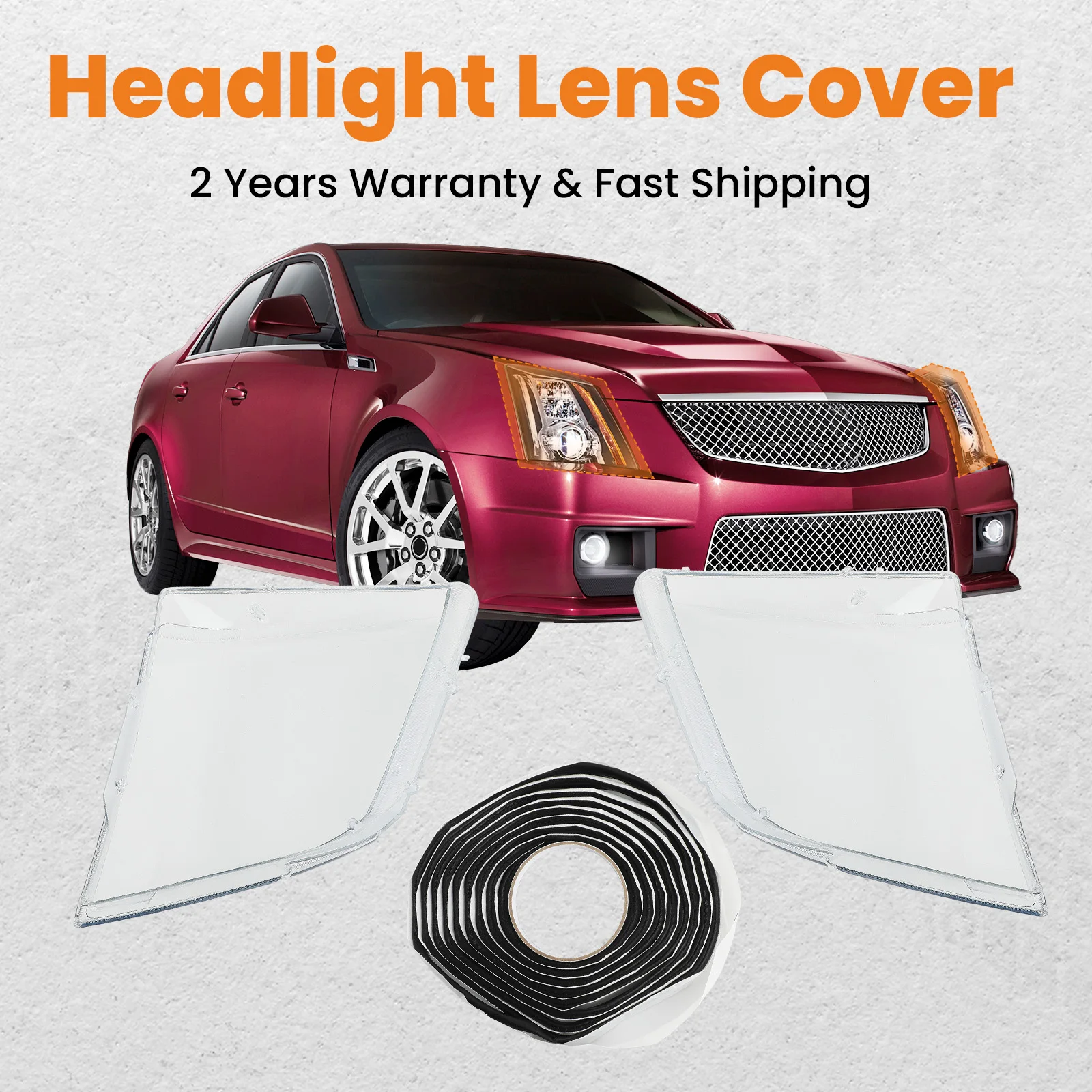 Cubiertas lente faro Maxpeedingrods para Cadillac CTS 2008-2013 - imagen 5