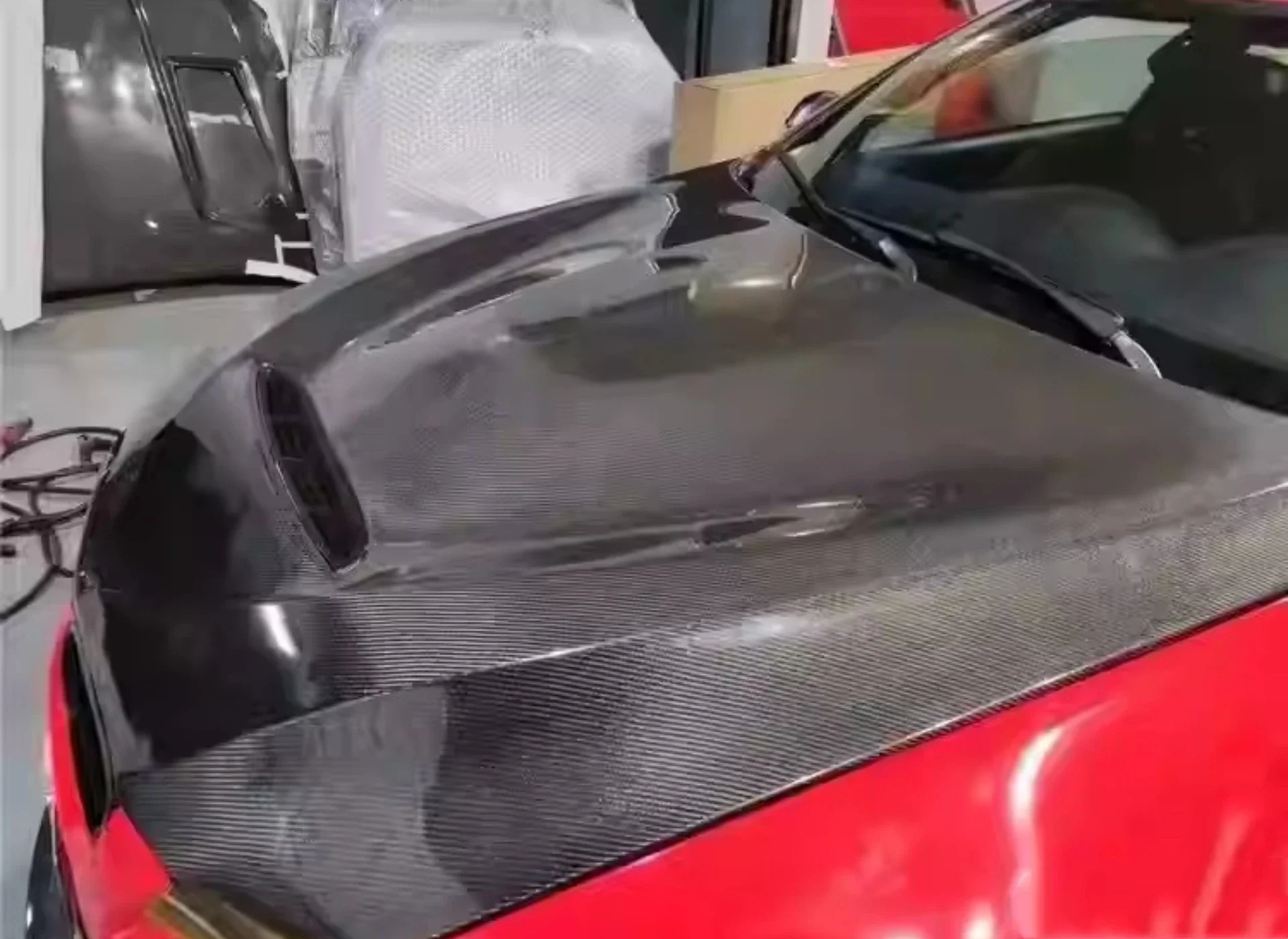 Kit de carrocería de cubierta de motor de fibra de carbono para BMW Serie 3 E92 capó GTS modificado capó ligero accesorios de coche - imagen 3