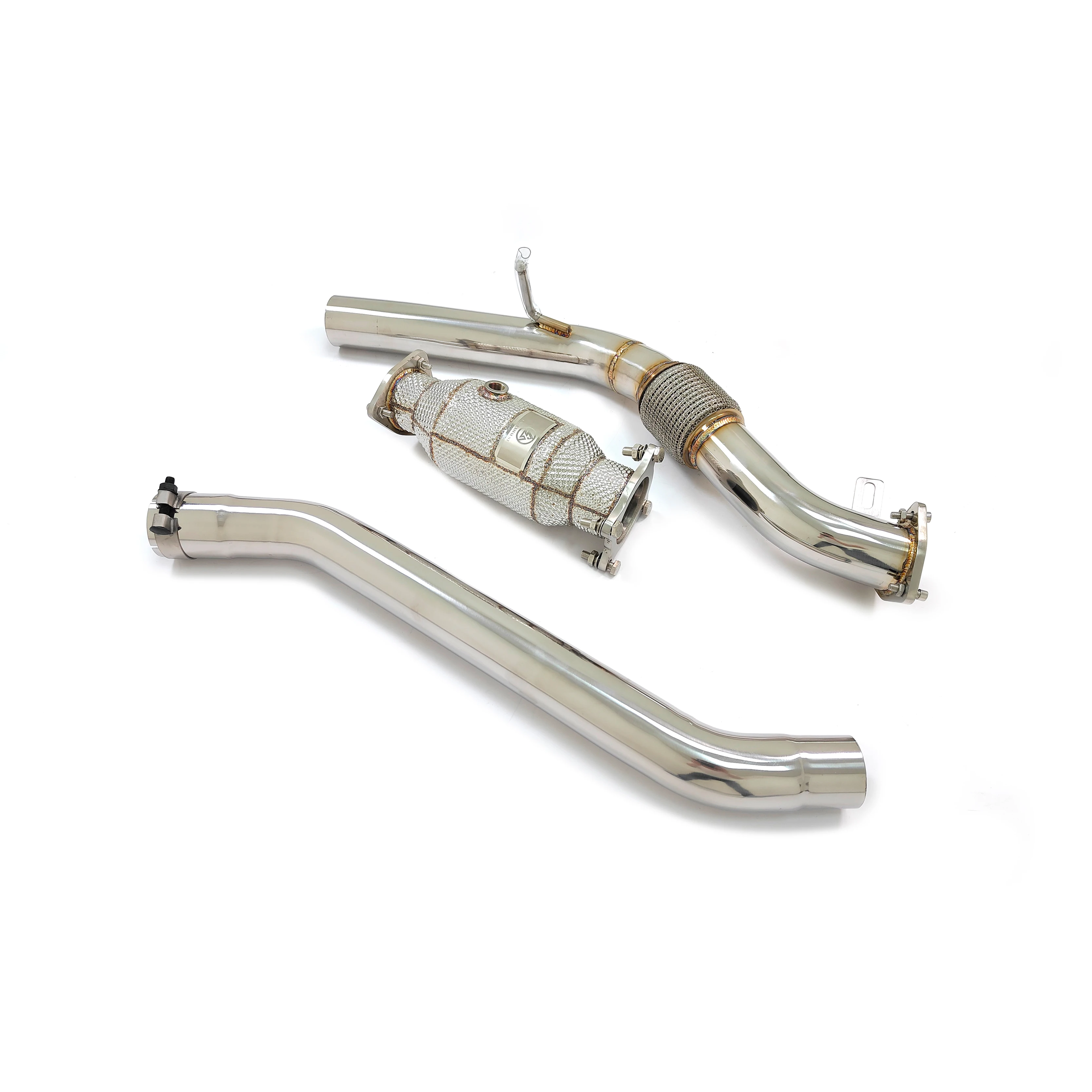 CSZ midpipe racing SS304 para Audi A4 A5 2.0 T B9