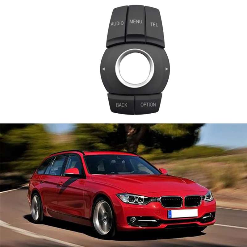 65829381678 Botón controlador Multimedia de Control Central de coche para BMW 1 2 3 4 Series X1 I3 F20 F22 F45 F31 F48 reemplazo negro - imagen 3