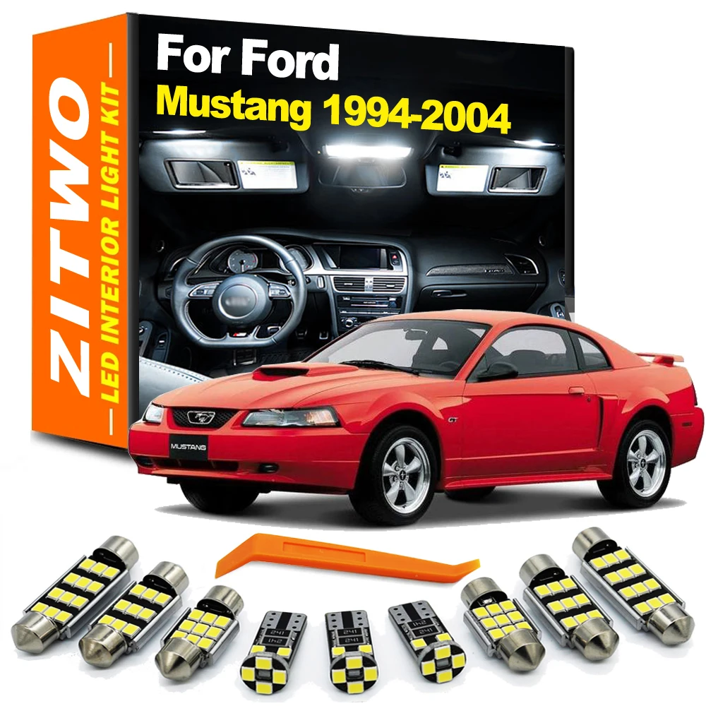 ZITWO Bombillas LED cúpula de mapa Ford Mustang 1994-2004