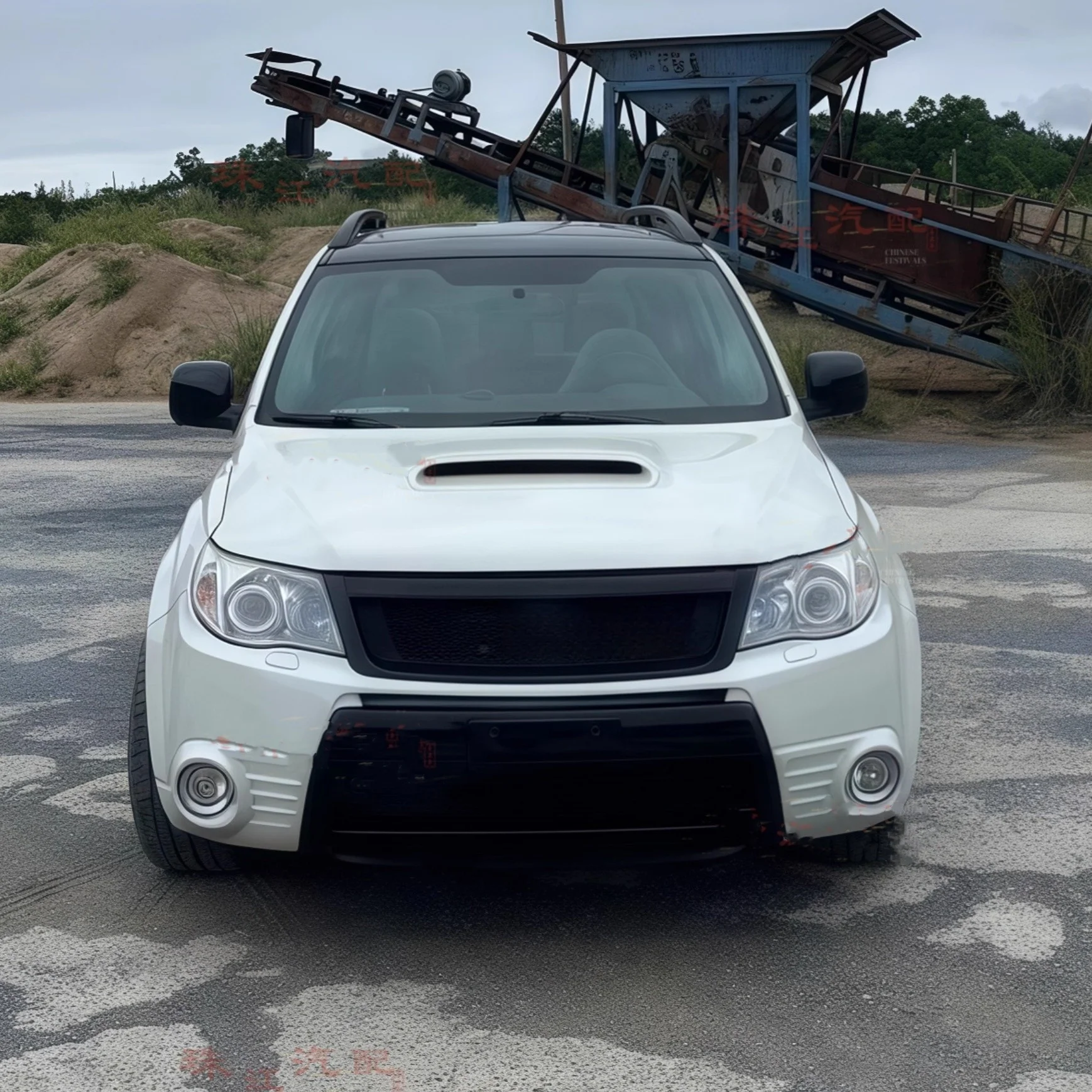 Parrilla delantera modificada sin pintar Subaru Forester 2009-2012 - imagen 3