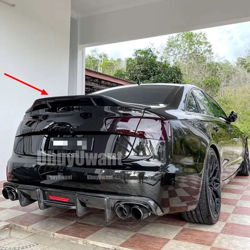 Alerón trasero fibra de carbono para Audi A6 C7 RS Sport 2012-2016 - imagen 4
