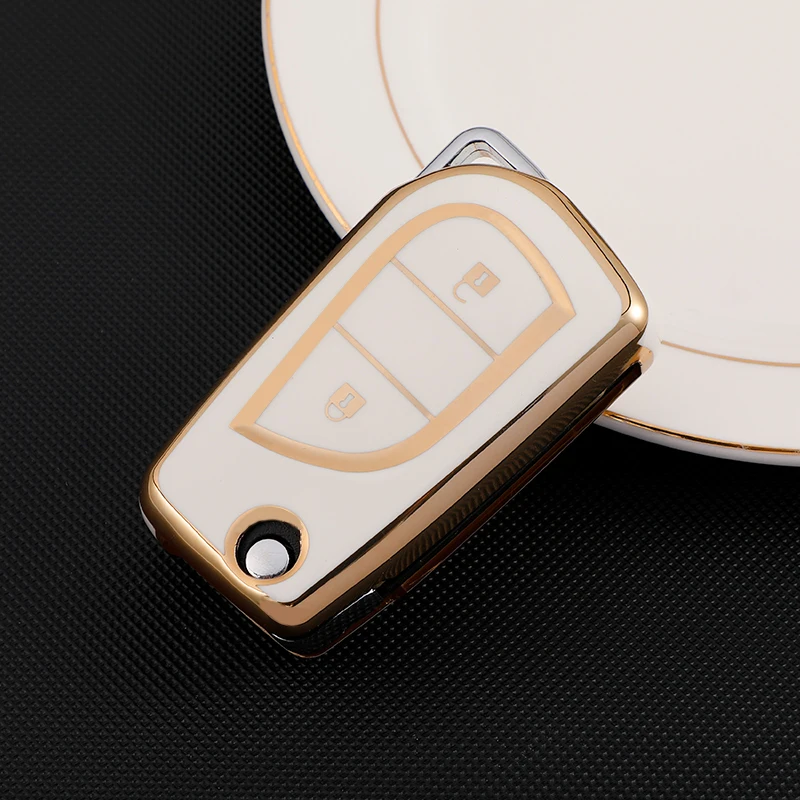 Detalle de los botones en relieve de la funda de TPU