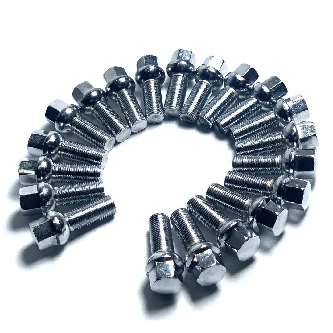 Tornillo de rueda M12x1,5 con asiento esférico y vástago de 24 mm - imagen 4