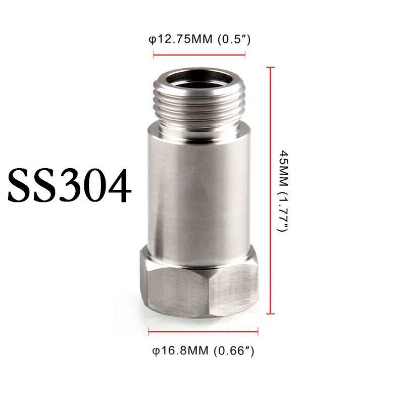 Espaciador sonda lambda universal acero inoxidable M18x1.5 - imagen 5