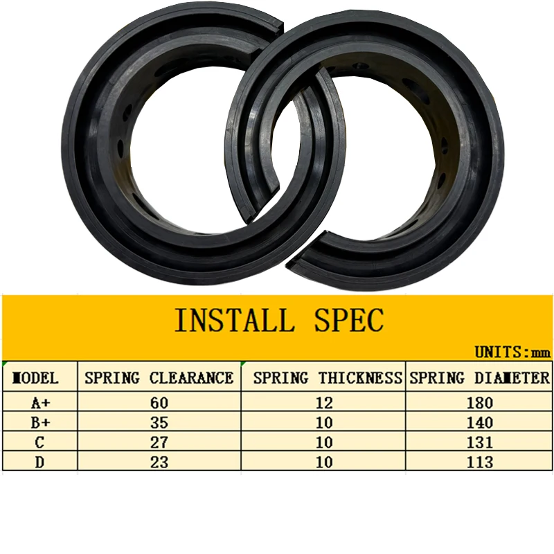 Kit topes amortiguador goma universal – Suspensión automóvil - imagen 4