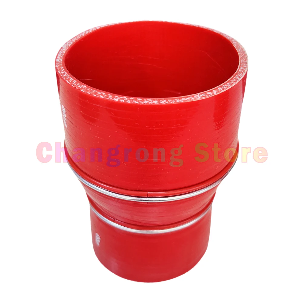 Manguito reductor de silicona para turbo e intercooler universal rojo - imagen 4