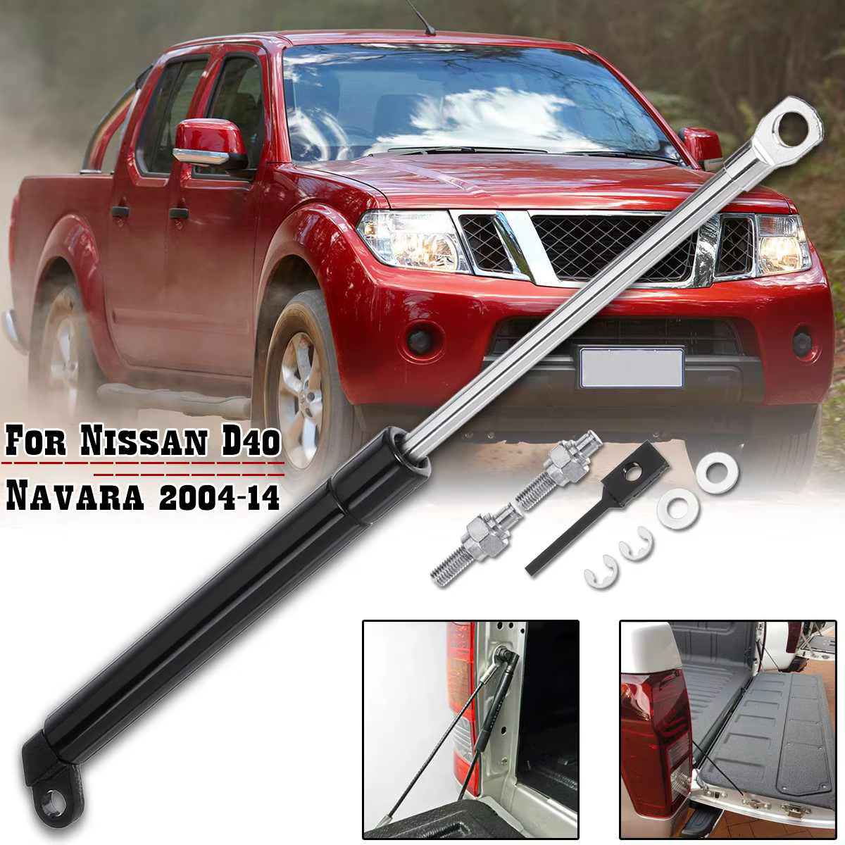 Amortiguador de gas para portón Nissan Navara D40 2004-2014