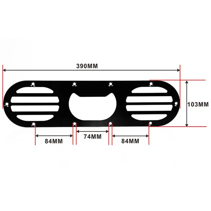 Difusor trasero aluminio parachoques negro - Accesorio tuning universal - imagen 2