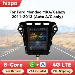Hizpo reproductor multimedia con GPS para Ford Mondeo Mk4 – CarPlay