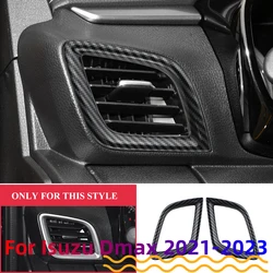 Cubierta de ventilación de aire acondicionado, embellecedor de Panel de salida de CA, ABS, para ISUZU DMAX D-MAX D MAX 2021 2022 2023
