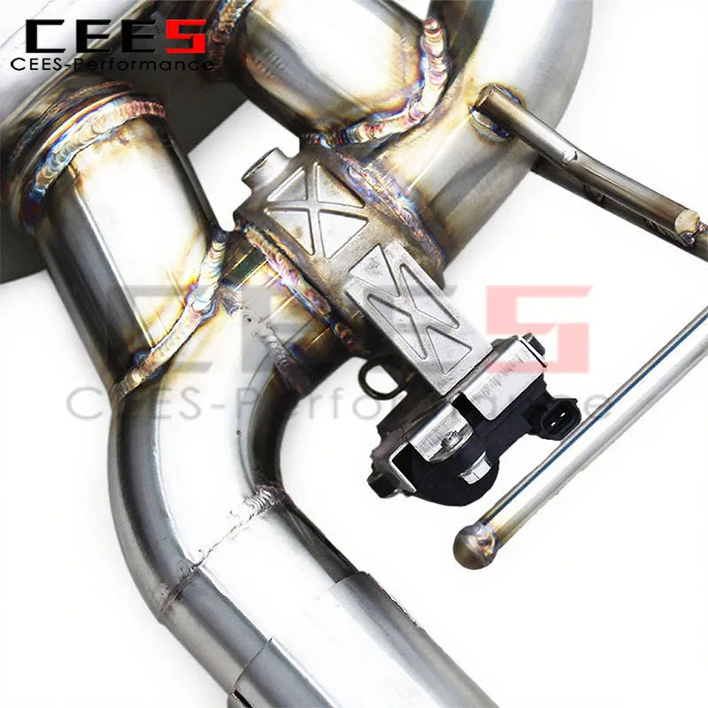 Escape catback CEES inoxidable válvula – Infiniti Q50S 3.7 V6 - imagen 4