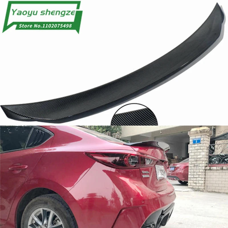 Alerón trasero de maletero ABS con imprimación Mazda 3 Axela 2014-2017