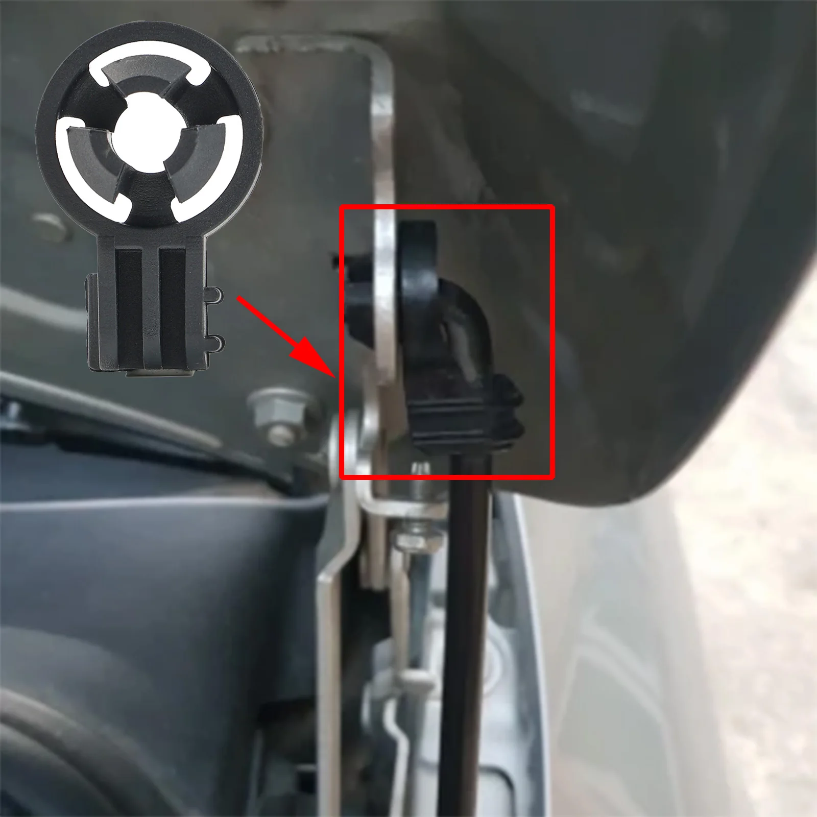 OEM 5M0823395A clip soporte capó – VW Jetta Passat Golf Plus Polo - imagen 4