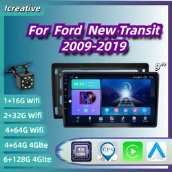 Radio Android 9″ con CarPlay inalámbrico para Ford Transit 2009-2019