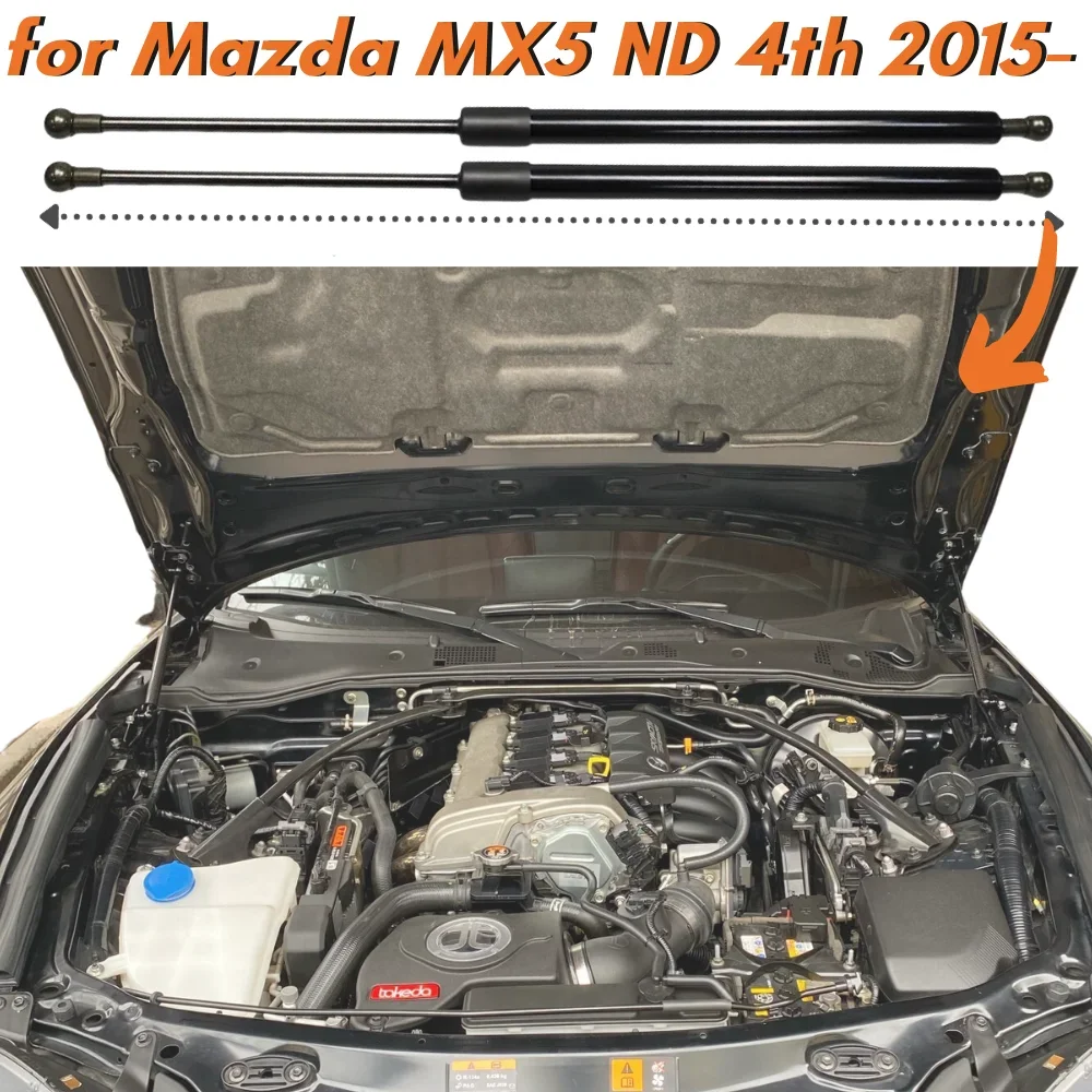 Amortiguadores capó fibra carbono Mazda MX-5 ND 2015-presente