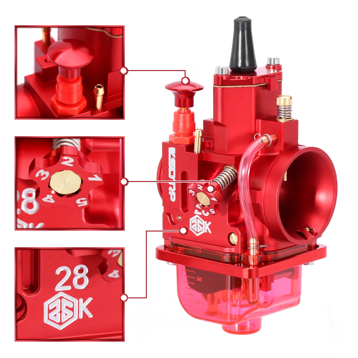 ZSDTRP Carburador PWK con Power Jet para motocross 125-250cc - imagen 4