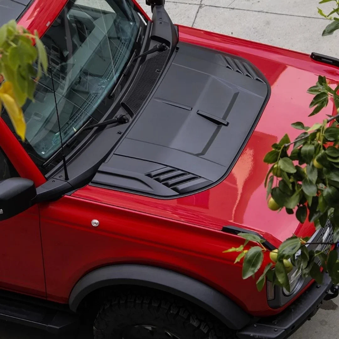 Kit de carrocería de cubierta de capó de motor para Ford Bronco 2021-23, cubierta de capó de ventilación de aire, protección de motor, accesorios de coche Extior - imagen 5