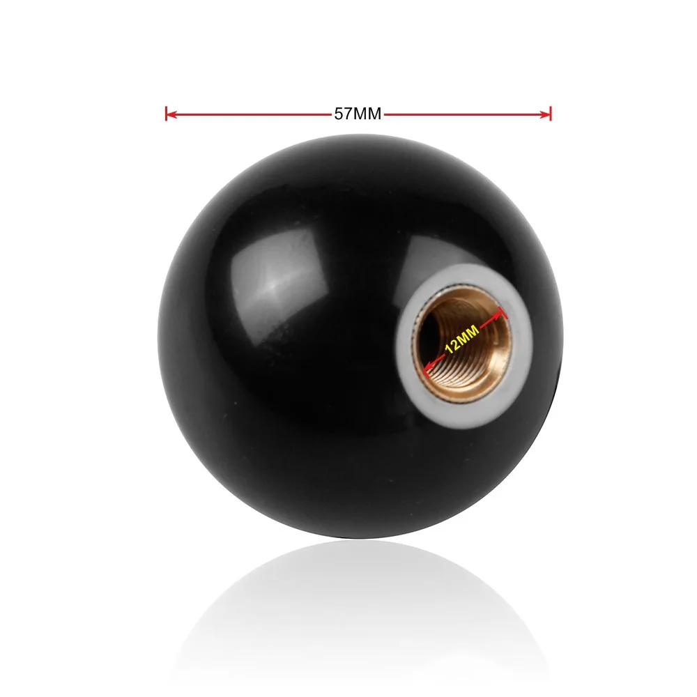 Pomo de cambio universal bola 8 de billar en acrílico negro - imagen 3