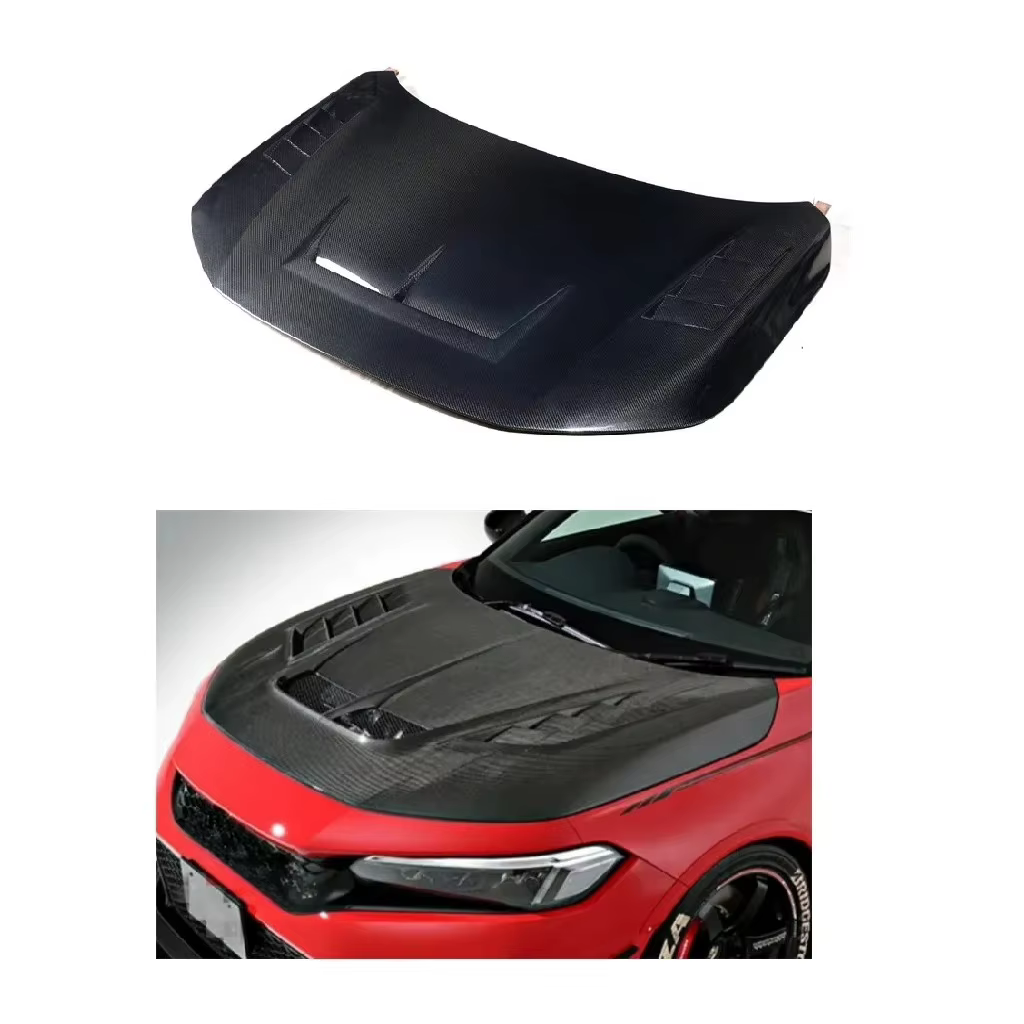 Capó de fibra de carbono estilo Type R para Honda Civic XI 2022-2024