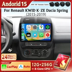 Radio 2DIN Android 15 con CarPlay y Android Auto para Renault Kwid