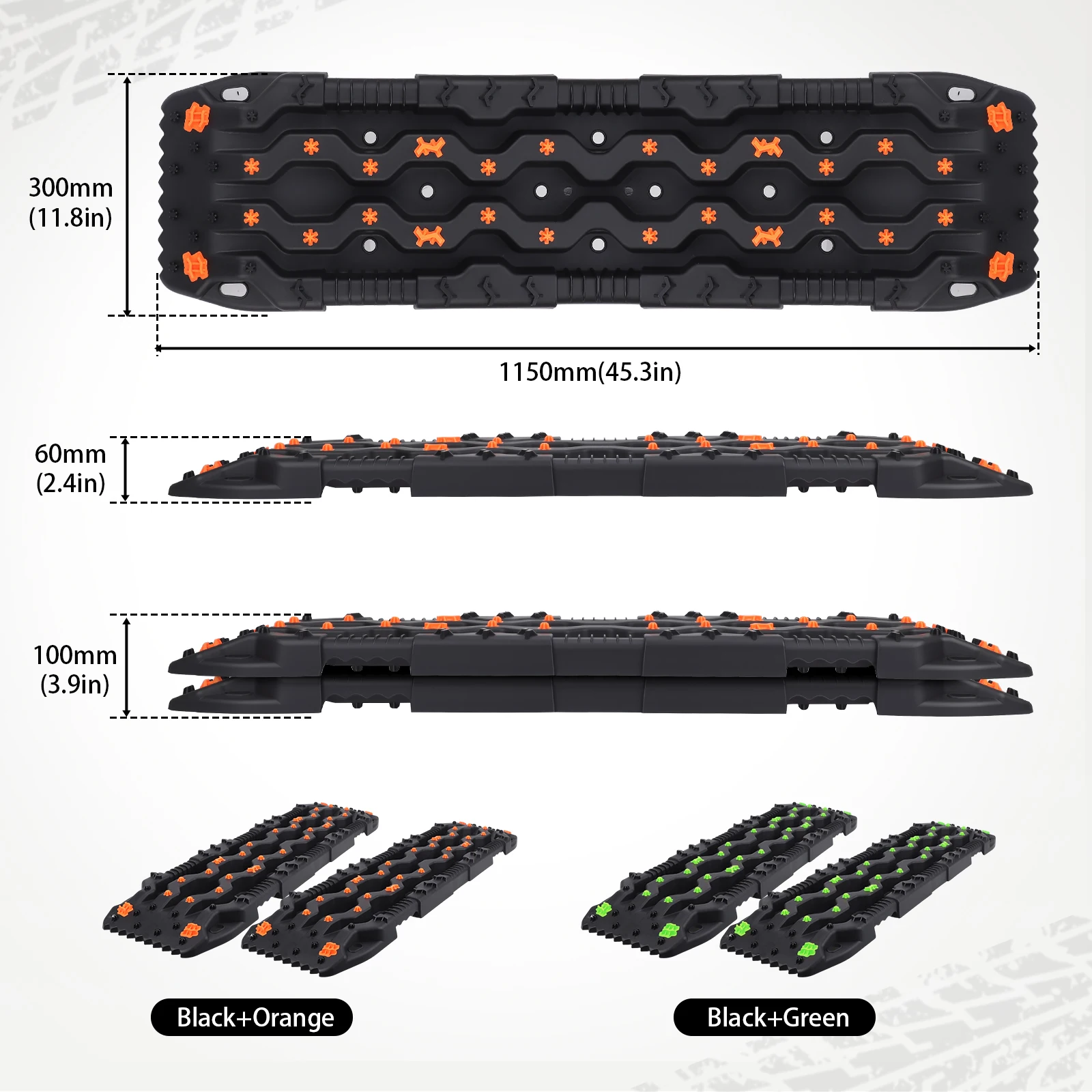 Placas de tracción 4x4 para SUV – arena, barro y nieve - imagen 2