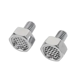 Tornillos de respiradero cromados para Harley Dyna, Softail y Sportster 883