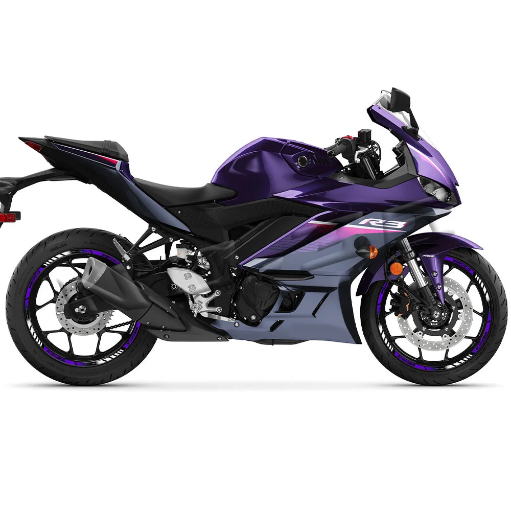 Pegatinas reflectantes para llantas Yamaha YZF-R3 2023 - imagen 5