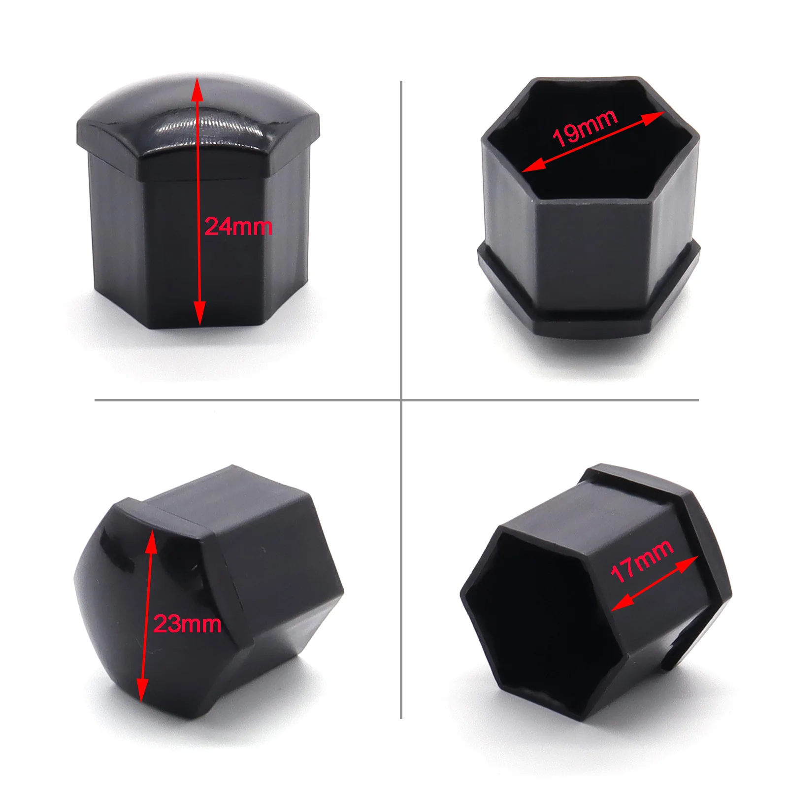 Tapones protectores para tuercas de rueda de 19 mm para coche - imagen 3