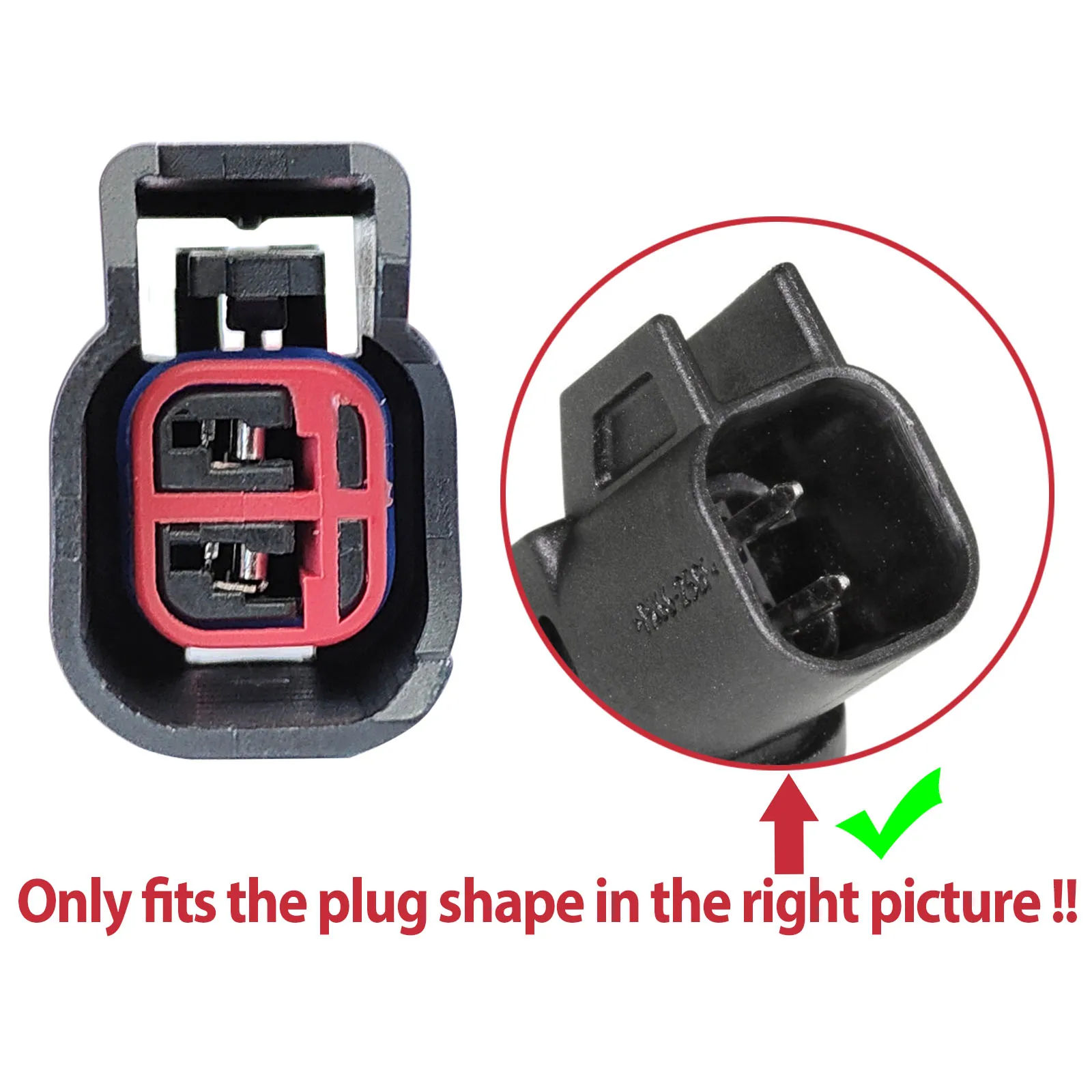 2 uds enchufe de 2 pines para Volvo C30 C70 S40 S60 S80 XC60 XC70 V40 V50 V60 V70 conector de Sensor ABS cableado de reparación precableado 31423609 - imagen 4