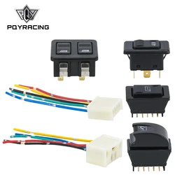 Interruptor elevalunas eléctrico universal 12V 5 pines para coche