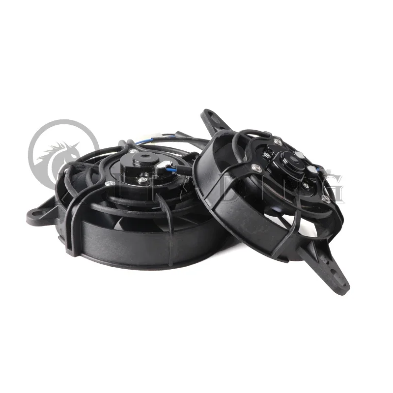 Radiador universal con ventilador 12V y enfriador aceite para moto