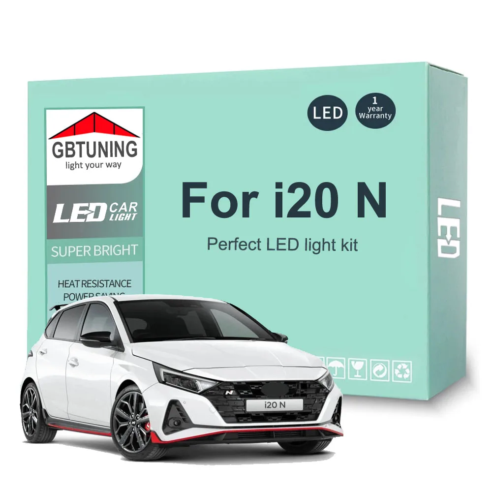 Kit LED interior Hyundai i20N – bombillas plafón y maletero Canbus