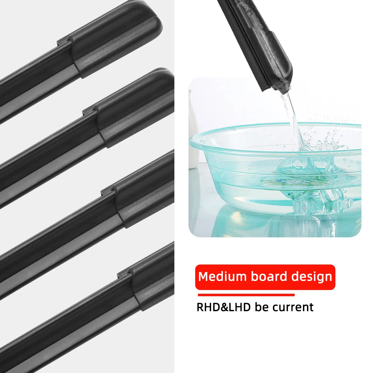 1/2/3/4/6 Uds limpiaparabrisas de coche para Mitsubishi Colt Hatchback MK6 5 puertas 2008-2012 limpiaparabrisas delanteros y traseros cepillos accesorios para automóviles - imagen 4