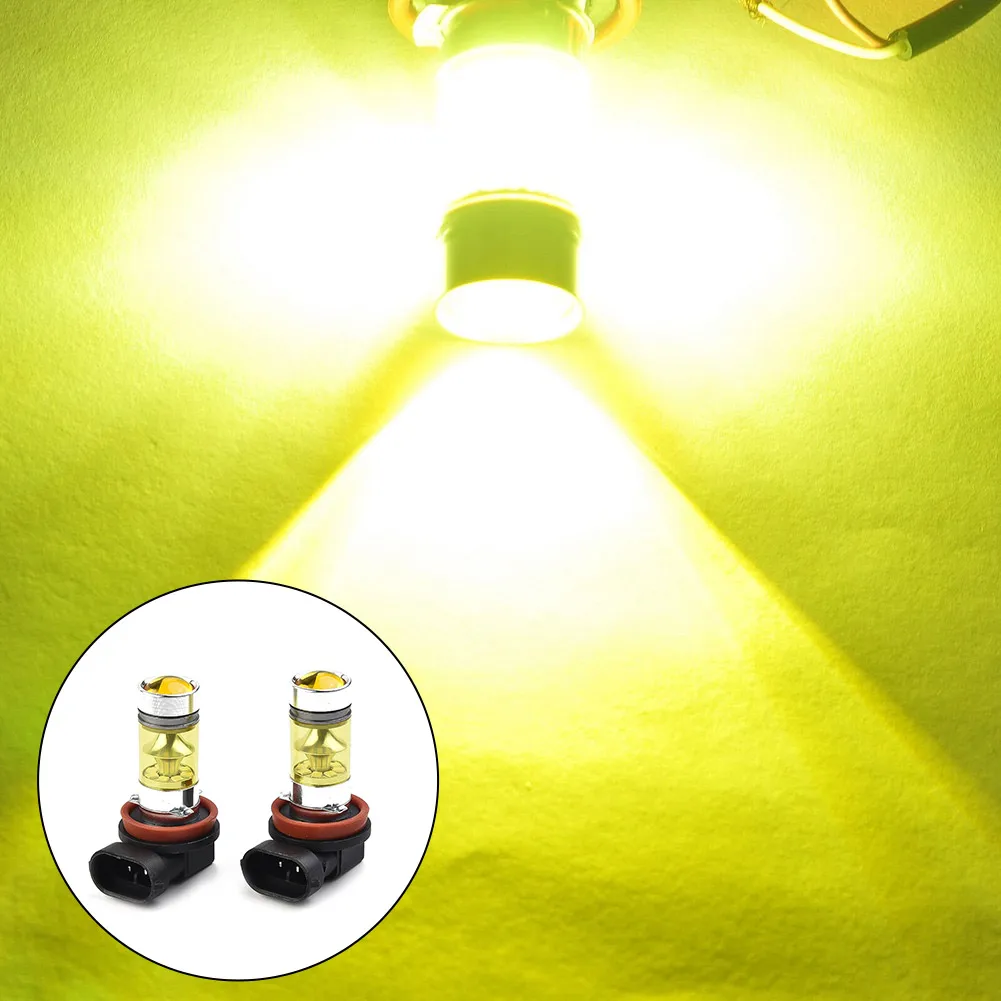 Bombillas antiniebla LED H11 amarillo, alta luminosidad para coche