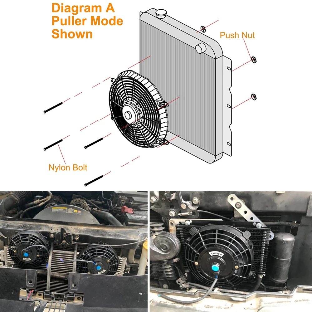 Kit ventilador eléctrico radiador de coche para aire acondicionado - imagen 4