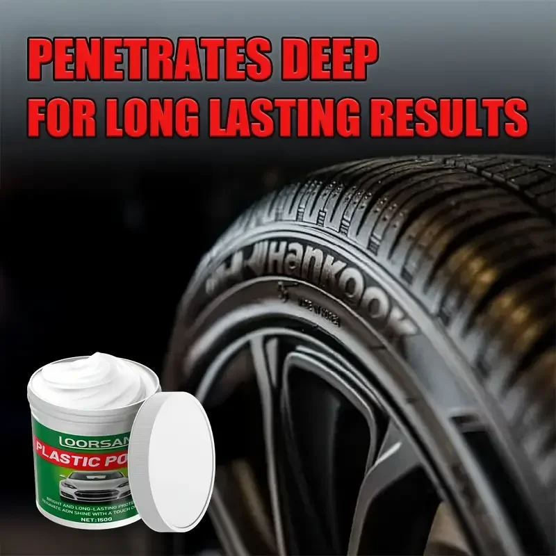 Pasta reparadora de parachoques de coche: restaura el cuero artificial con plástico, mejora el efecto negro, pulido de automóviles con revestimiento de restauración - imagen 2