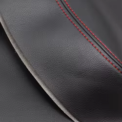 Maneta interior de puerta delantera en cuero rojo – VW Golf IV/Bora