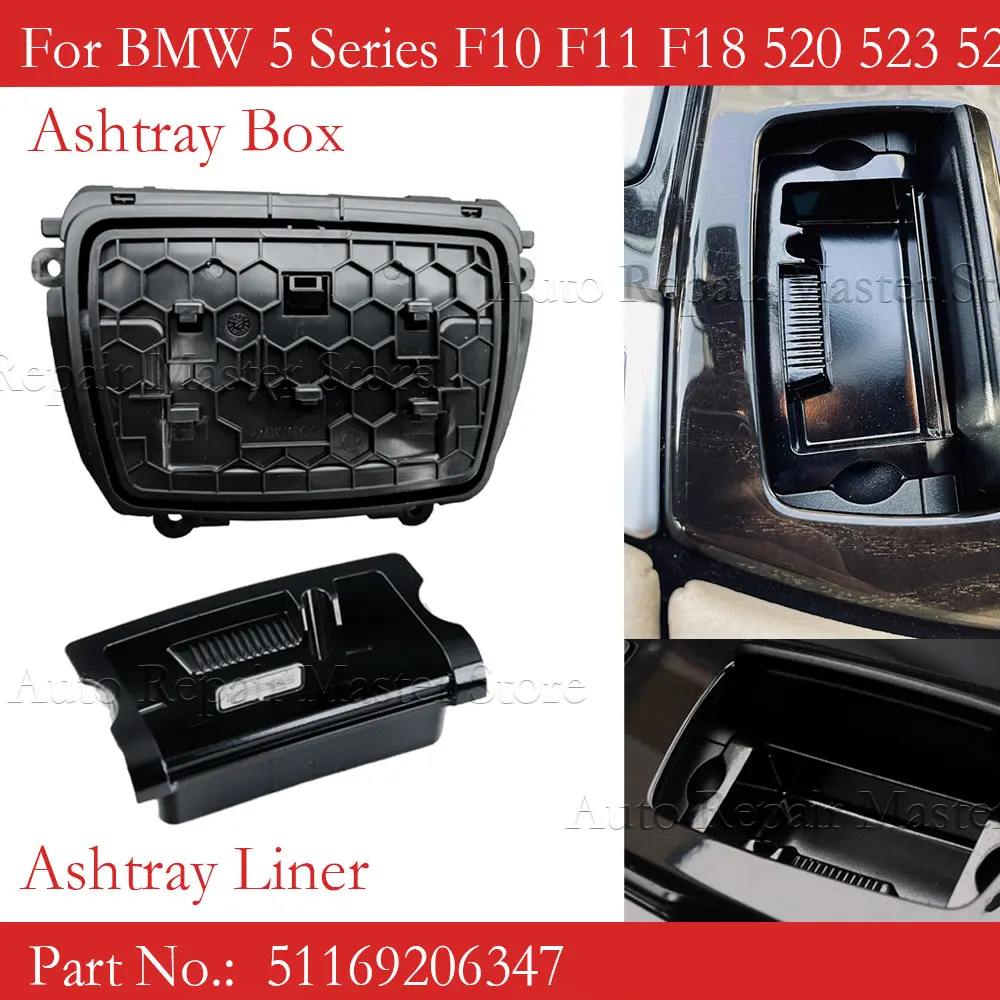 Tapa cenicero consola central BMW Serie 5 F10/F11/F18 51169206347 - imagen 2