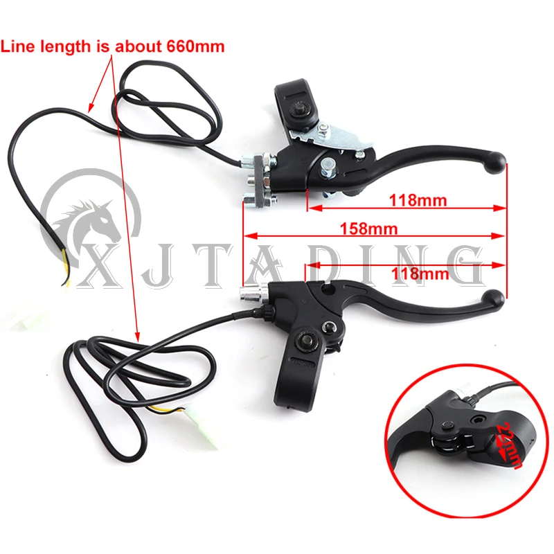 Palanca freno izquierda minimoto 7/8 pulgadas – 47cc 49cc - imagen 5