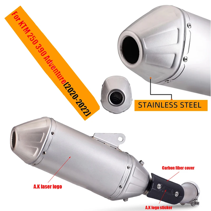 Tubo de conexión medio 51mm KTM Duke 250/390/RC390 Adventure 2020-2022 - imagen 3