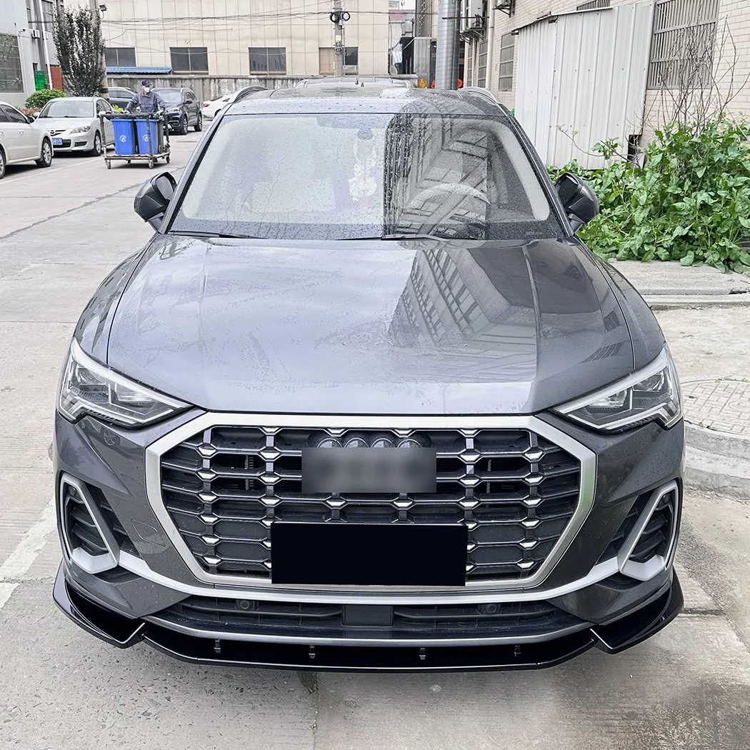 Splitter parachoques Audi Q3 MK2 F3 S-Line 2019-2025 ABS negro - imagen 5
