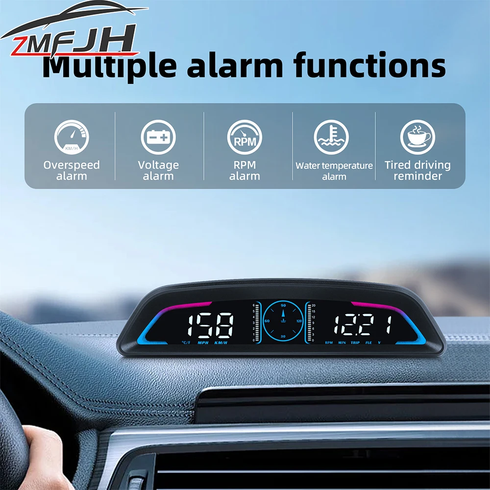 Pantalla HUD para coche B3 G19 OBD/GPS con velocímetro digital