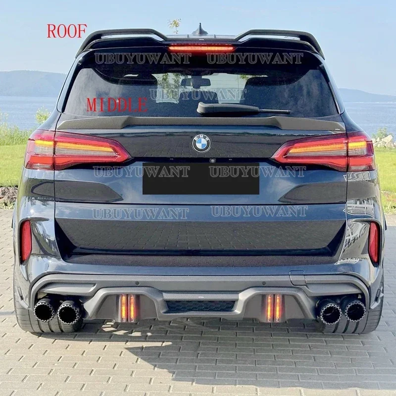 Alerón trasero de carbono para BMW X5M F95 2019-2024 - techo y medio - imagen 4