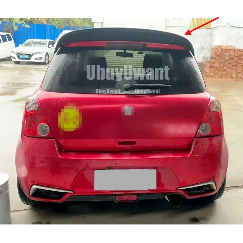 Alerón de techo fibra carbono estilo cuchara para Suzuki Swift Mk3 - imagen 3