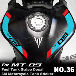 Pegatinas depósito combustible 3M – Yamaha MT-09/FZ-09 2014-2023