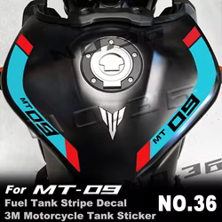 Pegatinas depósito combustible 3M – Yamaha MT-09/FZ-09 2014-2023